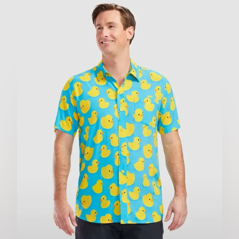 Rubber Ducky Hawaiian Shirt SZ M